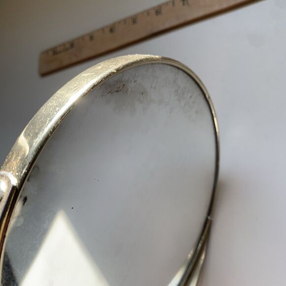 HTF VTG Rare French 14”Vanity 7”Mirror Gold Ormolu Cherub Stylebuilt Matson Type - Picture 13 of 14